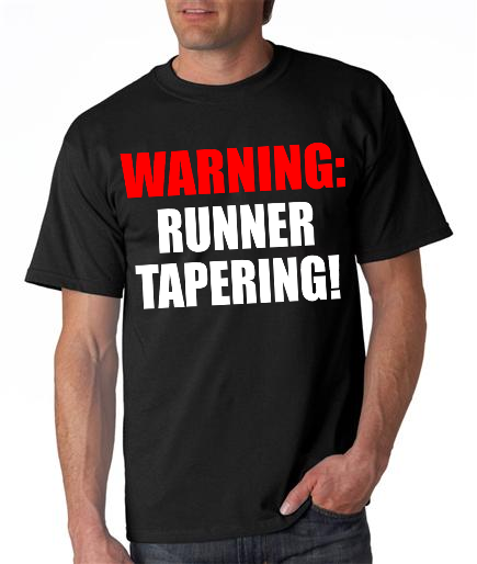 Running - Runner Tapering - Mens Black Short Sleeve Shirt